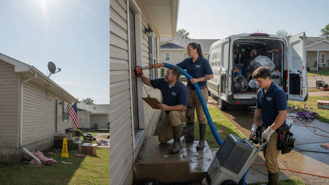 Ceiling Water Damage Restoration in New Canton, IL near me